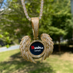 Load image into Gallery viewer, DUBSS - Iced Out Angel Winged Photo Pendant