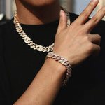 Load image into Gallery viewer, DUBSS - Money Talk Baguette Cuban Chain