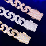 Load image into Gallery viewer, DUBSS - Iced Out Spring Clasp Baguette Infinity Chain