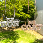 Load image into Gallery viewer, DUBSS - Custom 2 Sizes Baguette Letter Pendant