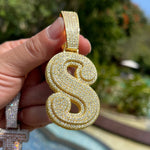 Load image into Gallery viewer, DUBSS - Iced Out Two Layers Single Initial Pendant