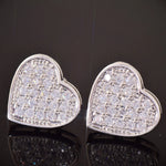 Load image into Gallery viewer, DUBSS - 14mm Iced Heart Shape Earrings
