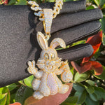Load image into Gallery viewer, DUBSS - Iced Out Rabbit Pendant