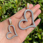 Load image into Gallery viewer, DUBSS - Iced Out Open Heart Pendant