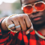 Load image into Gallery viewer, DUBSS - 15mm Iced Out Rotating Ring