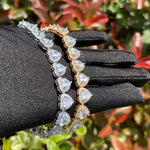 Load image into Gallery viewer, DUBSS - Iced Out Heart Clustered Bracelet