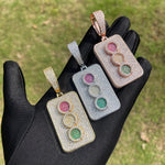 Load image into Gallery viewer, DUBSS - Iced Out Traffic Light Pendant