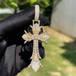 Load image into Gallery viewer, DUBSS - Iced Out Gothic Cross Pendant