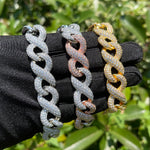 Load image into Gallery viewer, DUBSS - Iced Out Double Clasps Infinity Bracelet