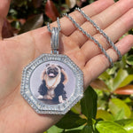Load image into Gallery viewer, DUBSS - Custom Polygon Solid Photo Pendant