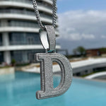 Load image into Gallery viewer, DUBSS - Custom Iced Out Double Layer Single A-Z Letter Pendant