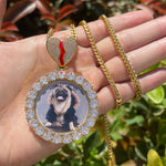Load image into Gallery viewer, DUBSS - Custom Round Broken Heart Photo Pendant