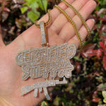 Load image into Gallery viewer, DUBSS - Iced Out Steppa Gun Pendant