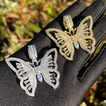 Load image into Gallery viewer, DUBSS - Iced Out Butterfly Pendant