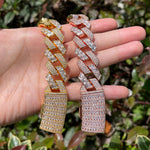 Load image into Gallery viewer, DUBSS - Iced Out Two Type Cuban Bracelet