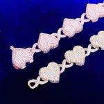 Load image into Gallery viewer, DUBSS - Iced Out Infinity Heart Cuban Bracelet