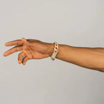 Load image into Gallery viewer, DUBSS - 18mm Gold Solid Back Baguette Bracelet