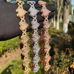 Load image into Gallery viewer, DUBSS - 20mm Iced Out Prong Infinity Heart Chain