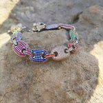 Load image into Gallery viewer, DUBSS - 12mm Iced Multicolor Cuban Bracelet