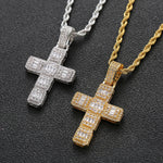 Load image into Gallery viewer, DUBSS - Iced Out OG Baguette Cross Pendant