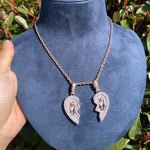 Load image into Gallery viewer, DUBSS - Custom Gold Heart Photo Pendant