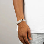 Load image into Gallery viewer, DUBSS - 18mm Gold Solid Back Baguette Bracelet