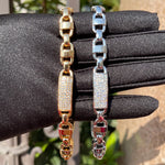 Load image into Gallery viewer, DUBSS - Coffee Bean Tile Square Clustered Bracelet