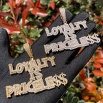 Load image into Gallery viewer, DUBSS - Iced Out Loyalty Is Priceless Pendant