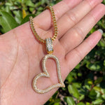 Load image into Gallery viewer, DUBSS - Iced Out Open Heart Pendant
