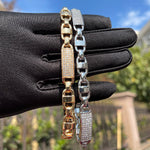 Load image into Gallery viewer, DUBSS - Coffee Bean Tile Square Clustered Bracelet