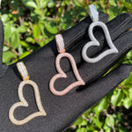 Load image into Gallery viewer, DUBSS - Iced Out Open Heart Pendant