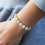 Load image into Gallery viewer, DUBSS - Iced Square Cluster Bracelet