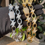 Load image into Gallery viewer, DUBSS - Iced Out Lightning Cuban Chain