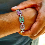 Load image into Gallery viewer, DUBSS - 12mm Iced Multicolor Cuban Bracelet