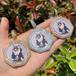 Load image into Gallery viewer, DUBSS - Custom Polygon Solid Photo Pendant