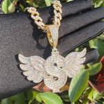 Load image into Gallery viewer, DUBSS - Iced Dollar Wing Pendant