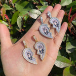 Load image into Gallery viewer, DUBSS - Custom Gold Heart Photo Pendant