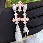 Load image into Gallery viewer, DUBSS - Iced Out Ball Infinity Cross Bracelet