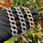 Load image into Gallery viewer, DUBSS - Iced Out 3 Layered Baguette Bracelet