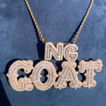 Load image into Gallery viewer, DUBSS - Custom 2 Sizes Baguette Letter Pendant