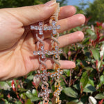 Load image into Gallery viewer, DUBSS - Iced Out Prong Cross Infinity Bracelet