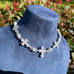 Load image into Gallery viewer, DUBSS - Iced Out Gold Ball Cross Chain