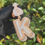 Load image into Gallery viewer, DUBSS - Money Bag Bail Initial Pendant
