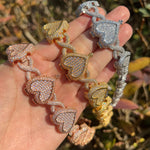 Load image into Gallery viewer, DUBSS - 20mm Iced Out Prong Infinity Heart Chain