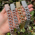 Load image into Gallery viewer, DUBSS - Iced Out Two Type Cuban Bracelet