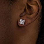 Load image into Gallery viewer, DUBSS - 12mm Iced Square Cluster Earrings