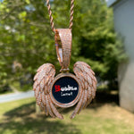 Load image into Gallery viewer, DUBSS - Iced Out Angel Winged Photo Pendant