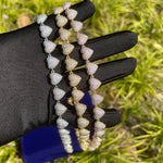 Load image into Gallery viewer, DUBSS - Iced Out Heart Solid Back Necklace