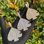 Load image into Gallery viewer, DUBSS - Iced Out Ace Pendant