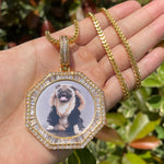 Load image into Gallery viewer, DUBSS - Custom Polygon Solid Photo Pendant